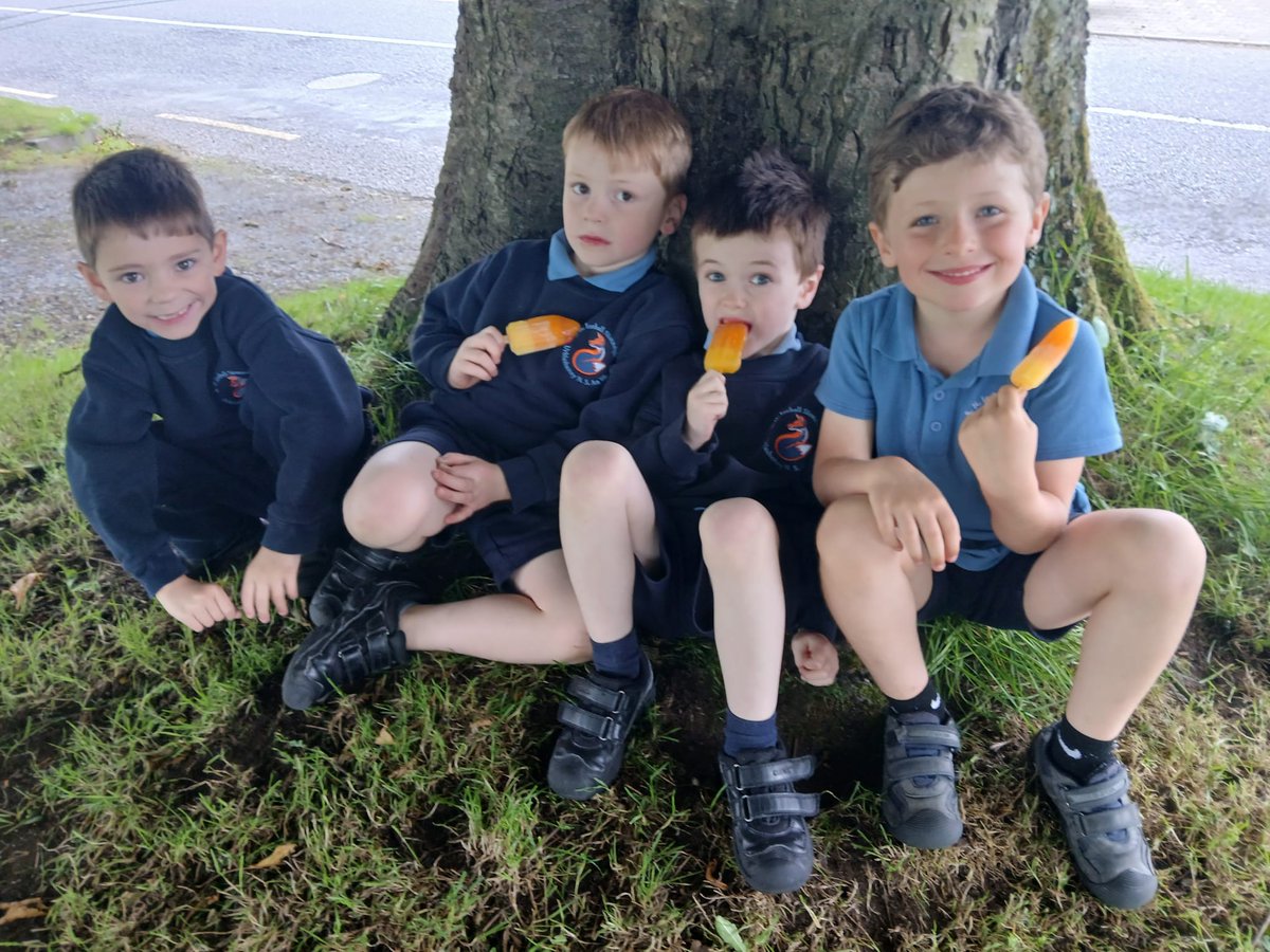 Junior and Senior Infants had a wonderful time learning about the water pump during their visit to the village green. They also enjoyed their ice lollies!