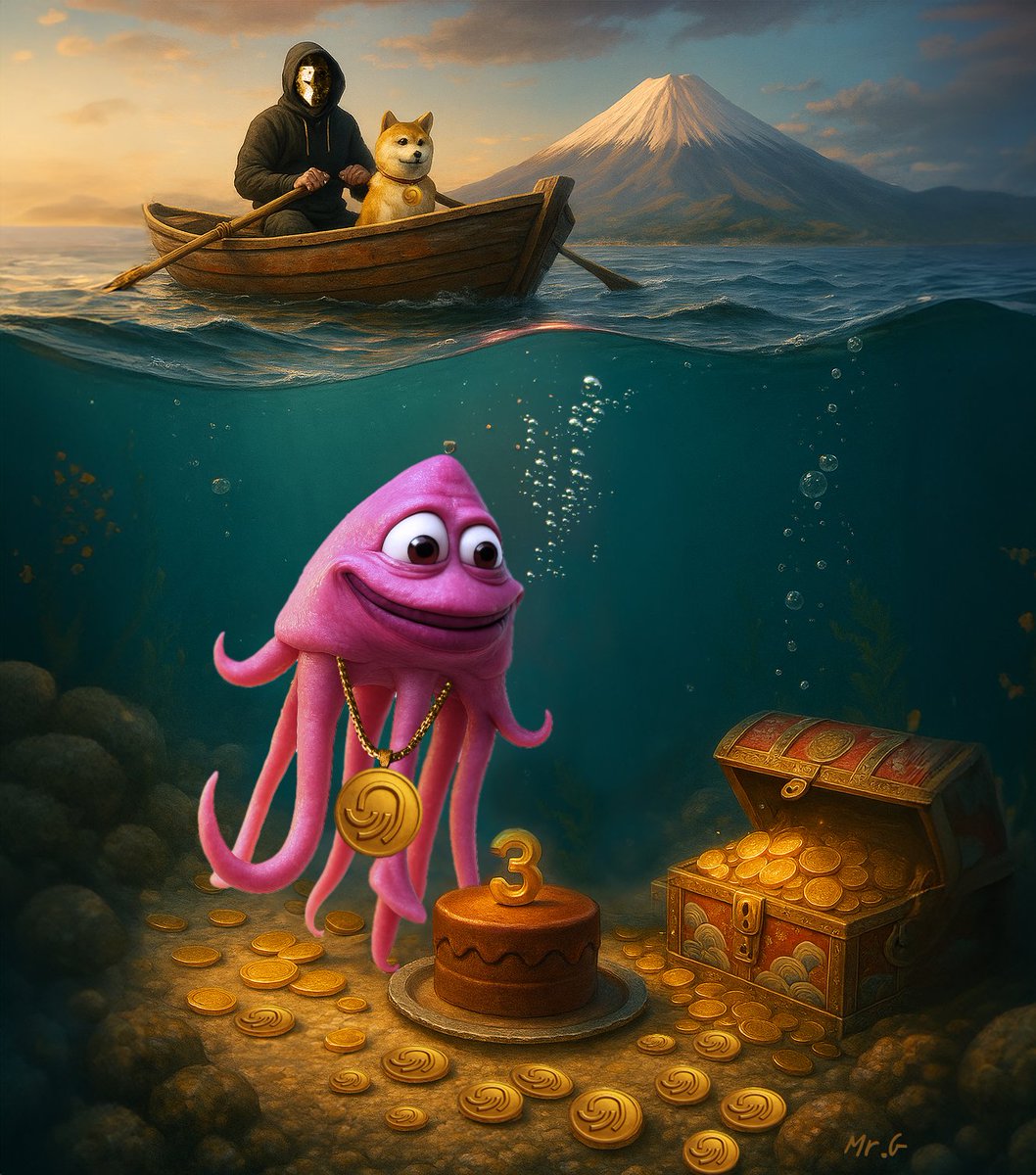 #ʂզųıɖɖყ 🌊🦑 (@squiddymeme) on Twitter photo Happy birthday <a href="/Squid_Grow/">SquidGrow™</a> !
Today was wild on Inksea Island! 🏝️
We had a surprise visit from the big squid boss himself! <a href="/Shibtoshi_SG/">Shibtoshi™</a> and his loyal friend Shiba!
I sent him an invite to share my sacred peanut butter cake and guess what? He actually came! Not sure he liked Happy birthday <a href="/Squid_Grow/">SquidGrow™</a> !
Today was wild on Inksea Island! 🏝️
We had a surprise visit from the big squid boss himself! <a href="/Shibtoshi_SG/">Shibtoshi™</a> and his loyal friend Shiba!
I sent him an invite to share my sacred peanut butter cake and guess what? He actually came! Not sure he liked