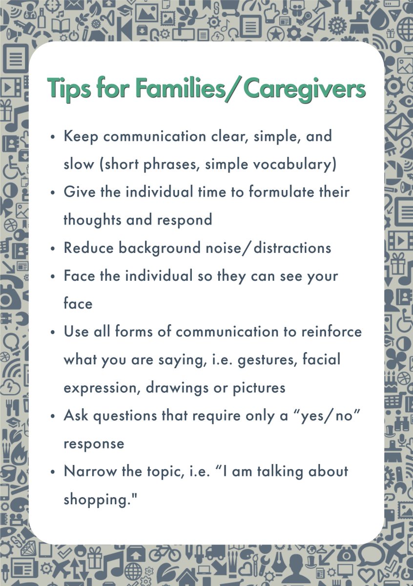 National Aphasia Awareness Month is in June. Aphasia is a condition resulting from damage to portions of the brain responsible for language.

Learn more about the signs and symptoms here: neuroskills.com/aphasia-follow…

#AphasiaAwareness #BrainInjury #NeuroSkills #CentreForNeuroSkills