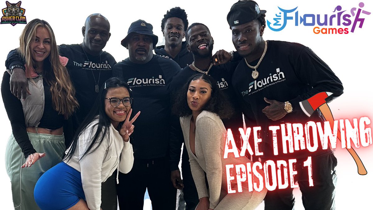 🚨8pm EST TONIGHT🚨

🪓MrFlourish Games Episode 1 Axe-Throwing Vegas Bash 3 Gals &amp; 5 Guys #asherclantv

https://t.co/yzOVrXjAuM via @YouTube

🎞️@mrflourish69
Cast
@sheemthedream23 @acee_hardzz @SummerColxoxo @DamsonJenkins @EyesMoviehere @PhantomStrokes @lunadrizzles 📹 @mrPam https://t.co/O3MJW8nvcz