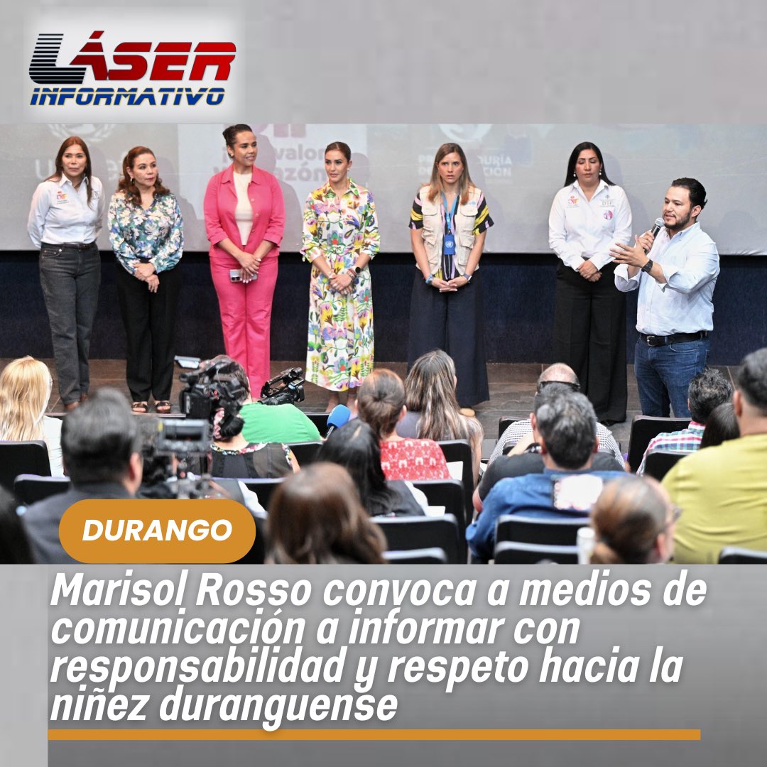 LaloSerranoZ's tweet image. #LaserInformativo

#Durango|| @Marisol_rosso convoca a medios de comunicación a informar con responsabilidad y respeto hacia la niñez duranguense

Como parte de la Semana de Acogimiento Familiar, el @DIF_Durango realizó el Segundo Encuentro con Medios de Comunicación Unidos por…