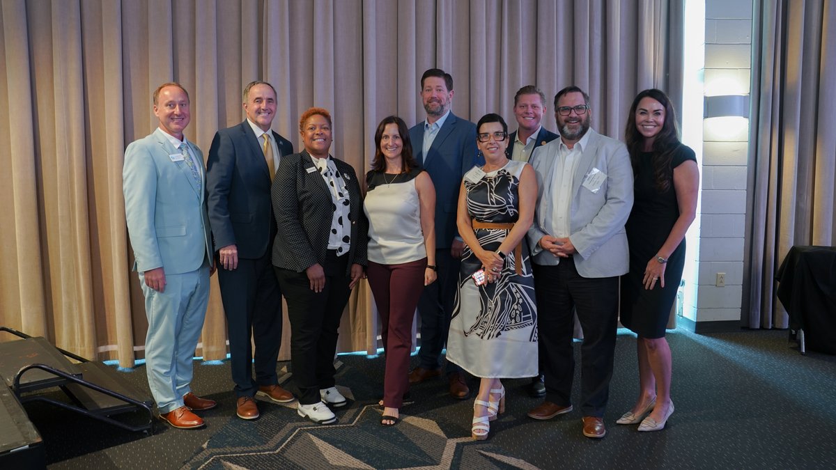 MyClearwater's tweet photo. City Manager Jennifer Poirrier and Mayor Bruce Rector joined Bemetra Simmons and Andrew Wiggins for a candid discussion on the city's future today at the Amplify Clearwater State of the Community event. https://t.co/7551VCpb5l