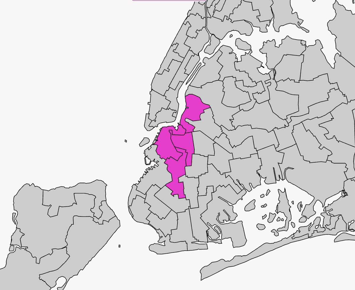 these 4 assembly districts have 19% of Brooklyn's population but are making up 44% of the early voting total so far in the first 4 days
