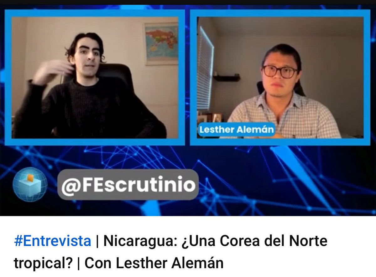 Lesther Alemán (@lestherlaleman) on Twitter photo La lucha por la democracia no reconoce fronteras. Gracias a <a href="/FEscrutinio/">Felipe Galli</a> por visibilizar la crisis de #Nicaragua. El régimen de Ortega genera inestabilidad regional: por actuar de manera totalitaria sin pagar costos internacionales… 👇🏻
youtu.be/twzLi2edOzQ?si… La lucha por la democracia no reconoce fronteras. Gracias a <a href="/FEscrutinio/">Felipe Galli</a> por visibilizar la crisis de #Nicaragua. El régimen de Ortega genera inestabilidad regional: por actuar de manera totalitaria sin pagar costos internacionales… 👇🏻
youtu.be/twzLi2edOzQ?si…