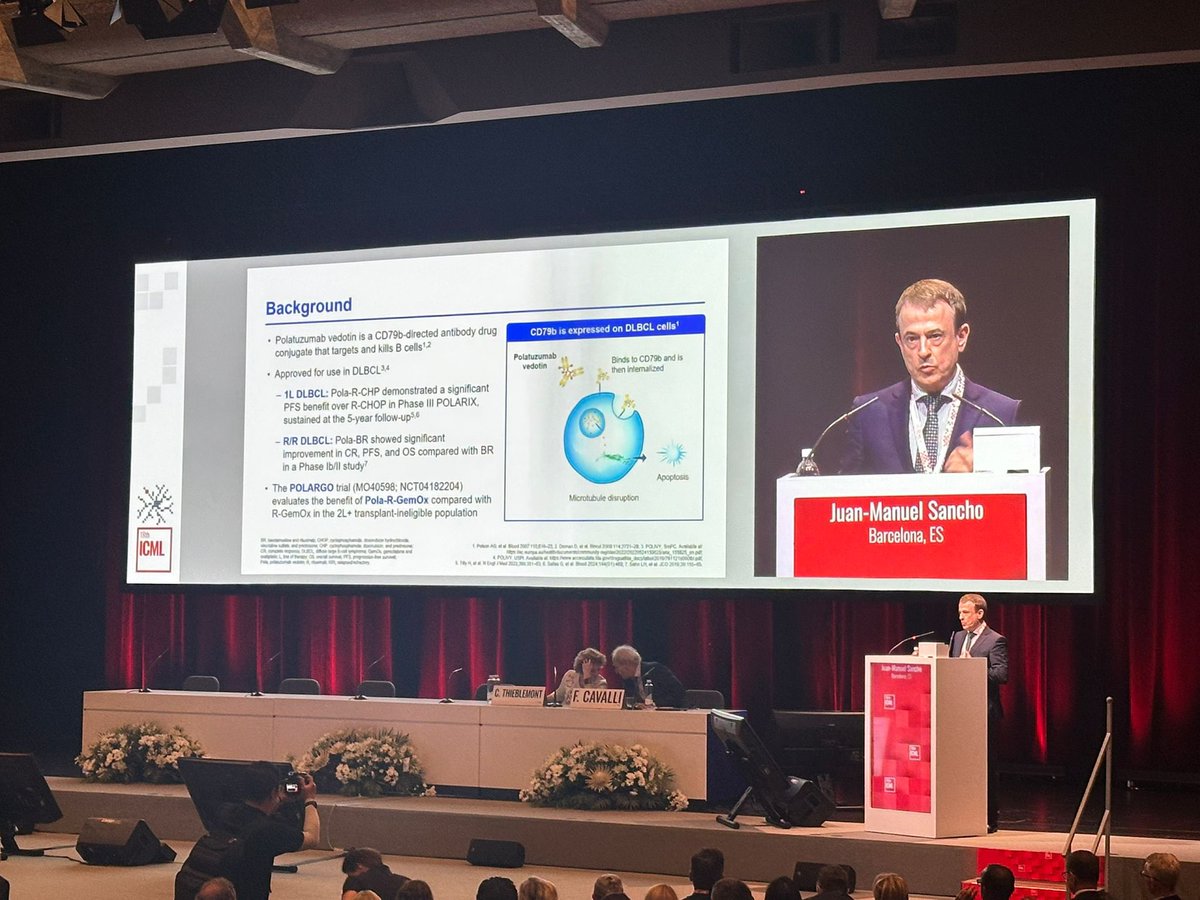 Hematologia ICO Badalona - Germans Trias i Pujol (@hematocanruti) on Twitter photo Juan-Manuel Sancho <a href="/HematoCanRuti/">Hematologia ICO Badalona - Germans Trias i Pujol</a> shares the results from the phase III POLARGO trial in the #18ICML Juan-Manuel Sancho <a href="/HematoCanRuti/">Hematologia ICO Badalona - Germans Trias i Pujol</a> shares the results from the phase III POLARGO trial in the #18ICML
