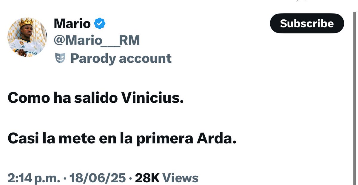 CastilloTorrees's tweet photo. @Mario___RM Pero como? Si Vinicius hoy se hizo un partidazo… https://t.co/y6OvELlES1