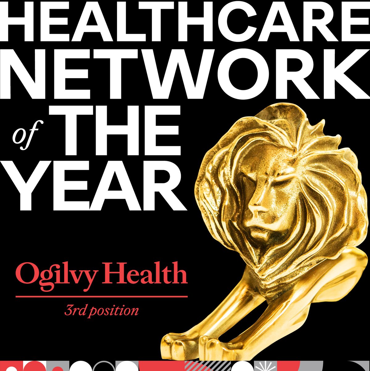 Ogilvy Health (@ogilvyhealth) on Twitter photo "We're incredibly proud of Ogilvy Health for being recognized as the 3rd Most Creative Healthcare Network of the year at Cannes Lions 2025. This recognition truly underscores our commitment to Borderless Creativity.â - Mario Muredda, Global CEO.
<a href="/Cannes_Lions/">LIONS | The Home of Creativity</a>
#CannesLions2025 "We're incredibly proud of Ogilvy Health for being recognized as the 3rd Most Creative Healthcare Network of the year at Cannes Lions 2025. This recognition truly underscores our commitment to Borderless Creativity.â - Mario Muredda, Global CEO.
<a href="/Cannes_Lions/">LIONS | The Home of Creativity</a>
#CannesLions2025