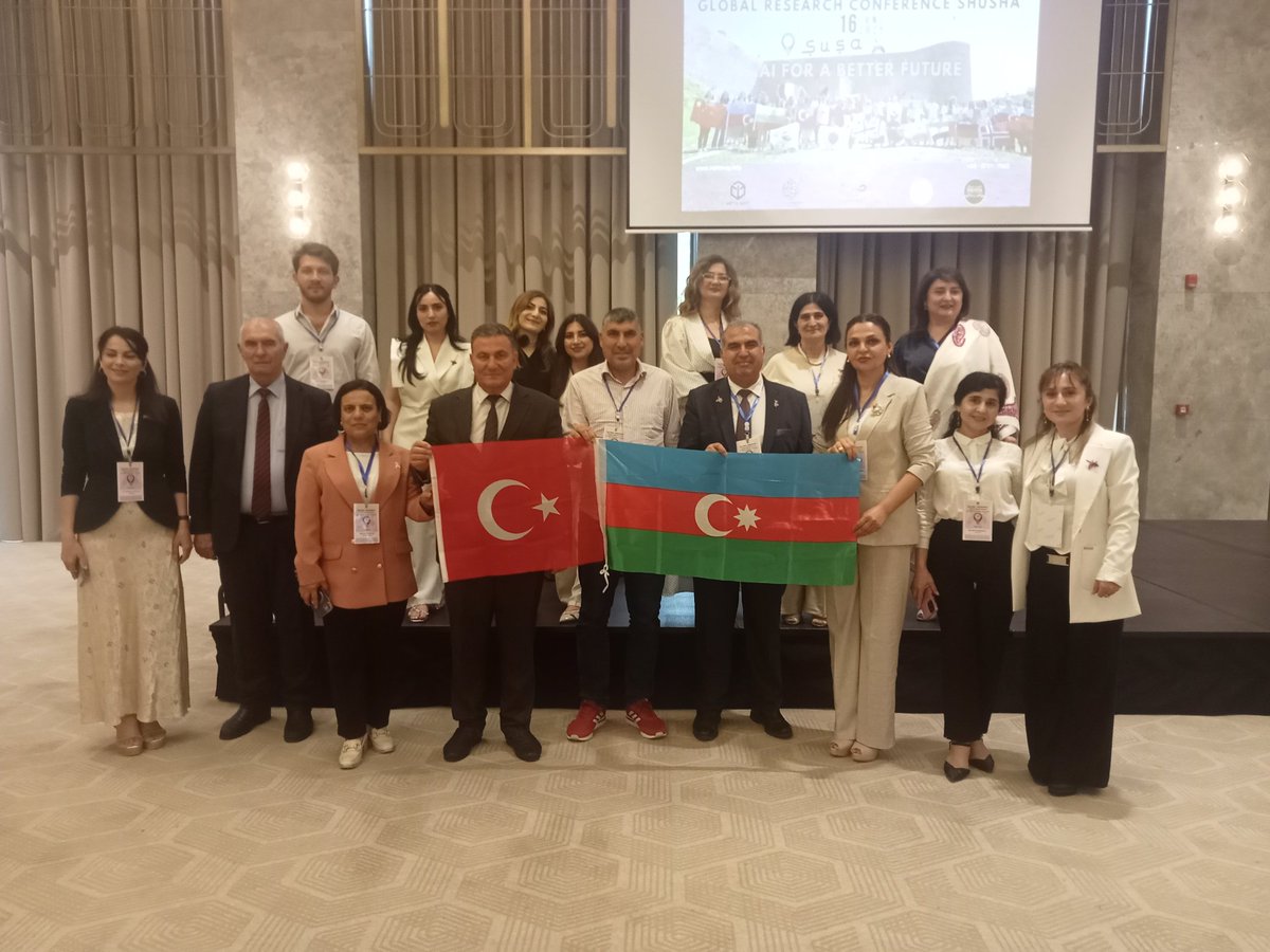 makbuluttr's tweet photo. İşgalden kurtulan Azerbaycan topraklarında uluslararası konferansımızı yaptık. Şehitlerimize Allah'tan rahmet dileriz.🇹🇷🇹🇷🇹🇷🇦🇿🇦🇿🇦🇿 https://t.co/RdkQIT35oy