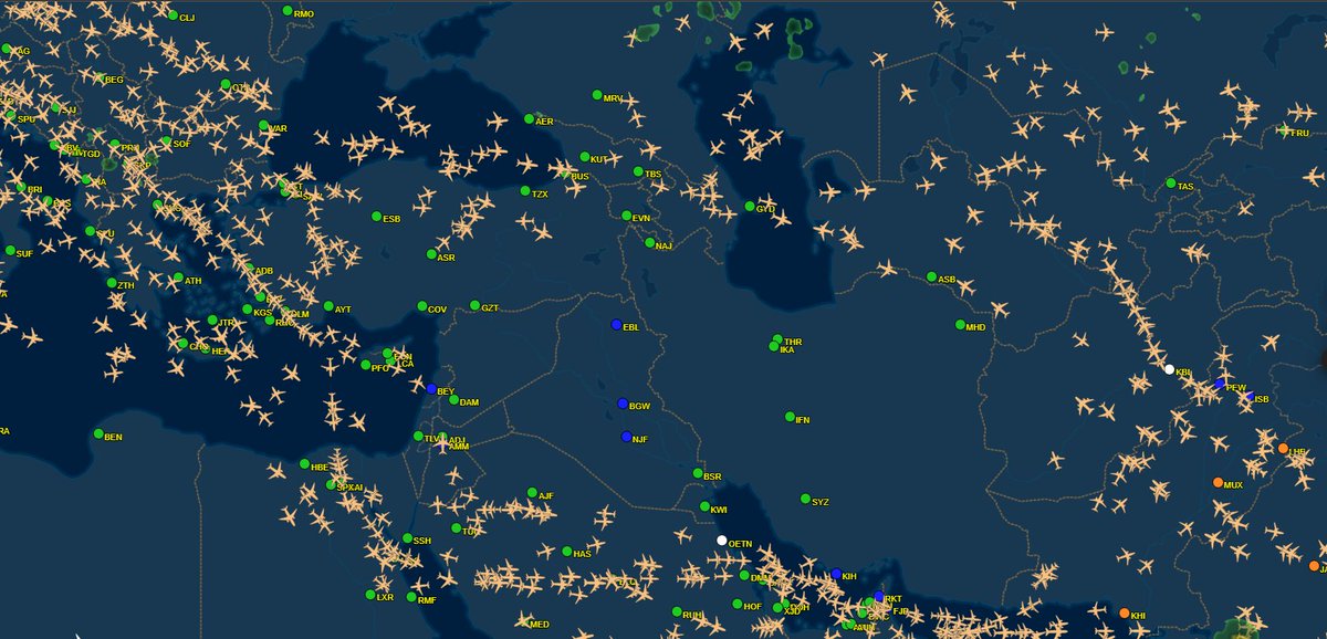 Bu gece hava koridoru yine hareketli, İran-İsrail gerilimi uzun bir geceye işaret ediyor.