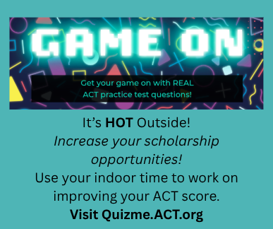 RCSS High School Students:  Improve your ACT score during the summer!