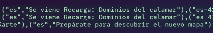 Nuevos textos agregados para Fortnite x Squid Game, pronto se anunciará todo de forma oficial.