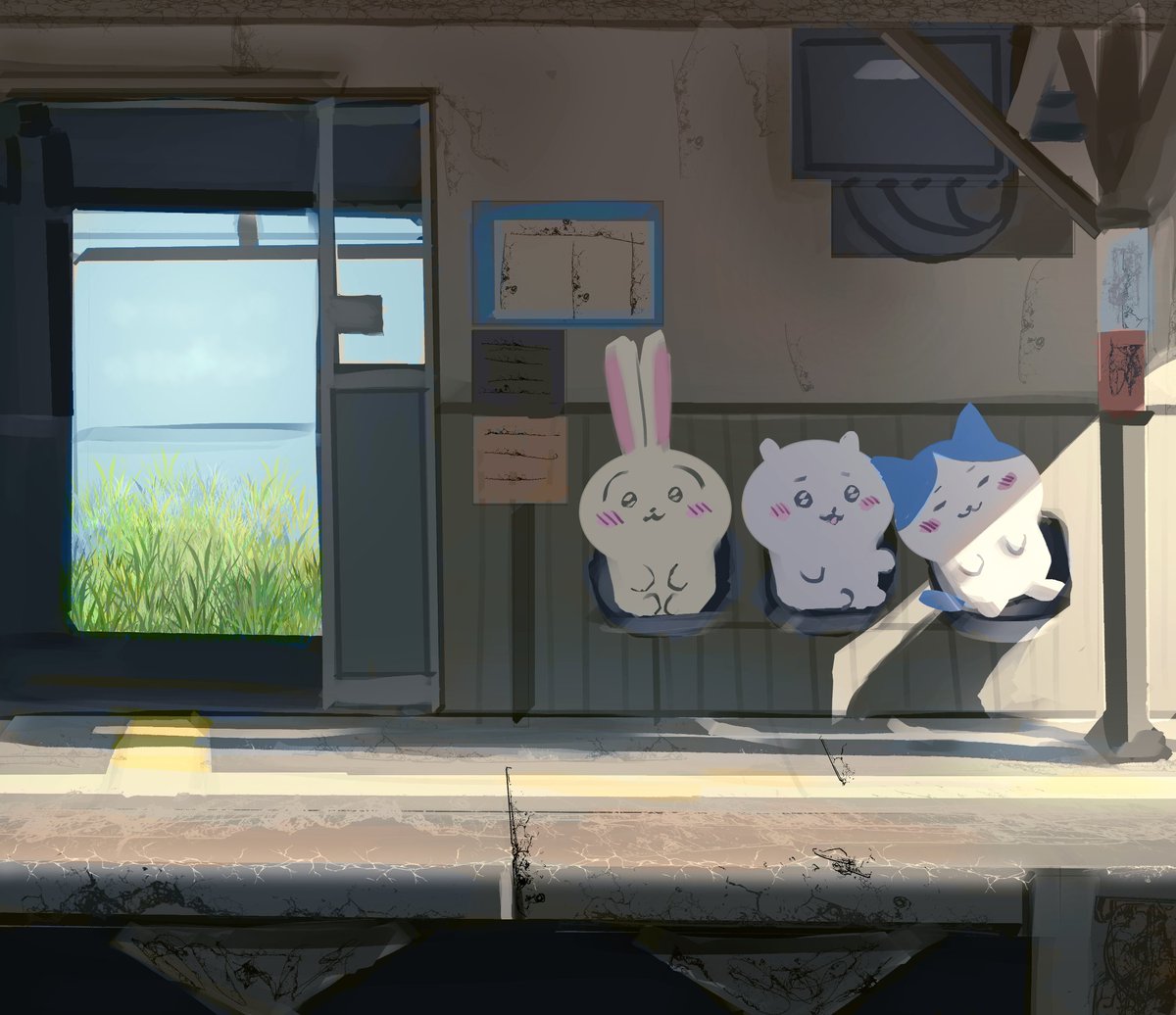 megmoniez's tweet image. waiting #chiikawa