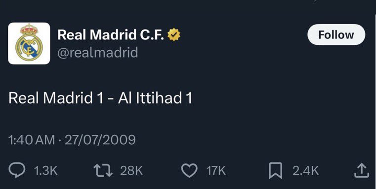 FH_MHY's tweet image. 🚨 للتذكير : #الاتحاد تعادل مع ريال مدريد في البيرنابيو وهو النادي العربي الوحيد الذي فعل ذلك 🟡⚫️

فعلها بوجود (رونالدو &amp;amp; راؤول &amp;amp; بنزيما &amp;amp; شنايدر &amp;amp; روبن &amp;amp; هيغوايين &amp;amp; بيبي &amp;amp; سالقادو) وغيرهم!

فعلها بدون دعم استثنائي
فعلها بدون حملات اعلامية
فعلها بـ3 أجانب فقط
فعلها قبل الجميع 😉