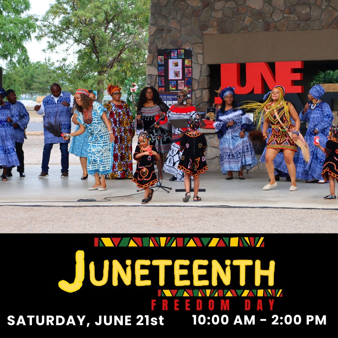The City of Rio Rancho presents a Celebration for Juneteenth featuring live music, performances, craft vendors, and food trucks. All ages welcome! Join us this Saturday at Haynes Park from 10 am-2 pm to celebrate!