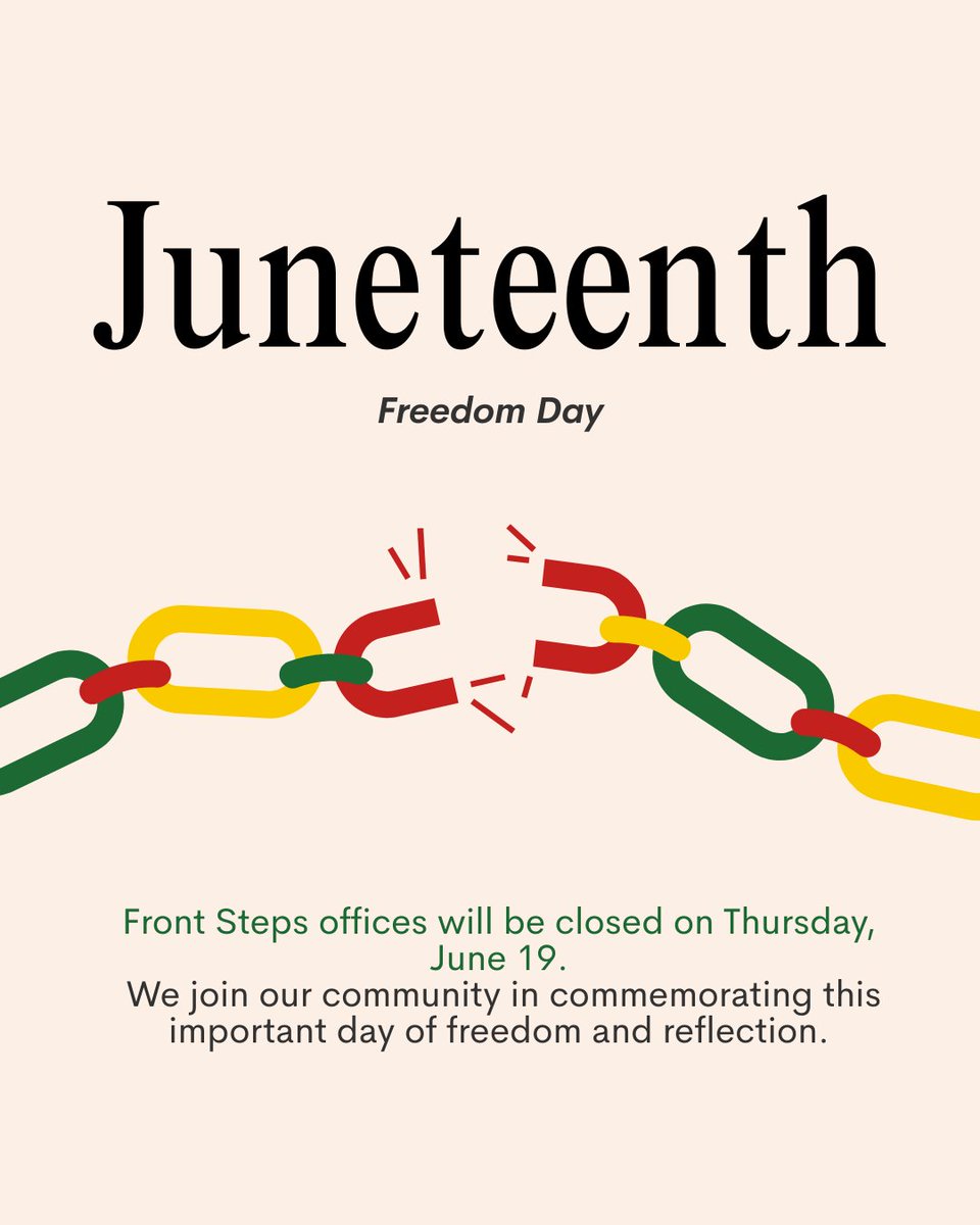 📣 Office Closure Notice
In observance of Juneteenth, our offices are closed Tomorrow.
We honor this important day and will resume normal business hours on Friday, June 20.