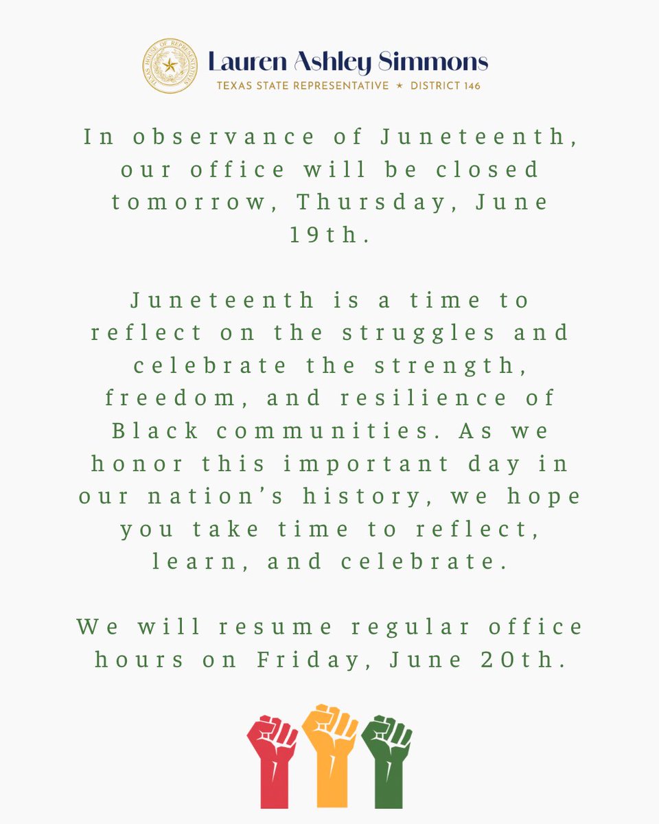 In observance of Juneteenth, our office will be closed on Thursday, June 19th.