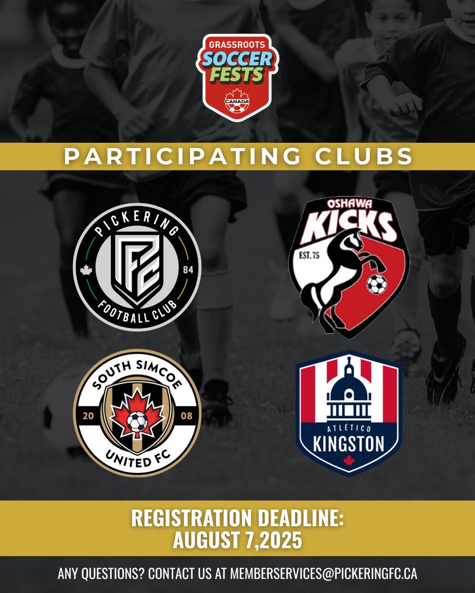 PickeringFC's tweet photo. 🚨 PFC Summer Festival 2025 registration is officially OPEN! Whether you're just starting out or already making waves on the field, this is where your best summer starts.
⚡️ Spots are limited and going fast, register here: https://t.co/rJ6JWykCZU
#PFCProud #DestinationClub https://t.co/AwhzL8p36j
