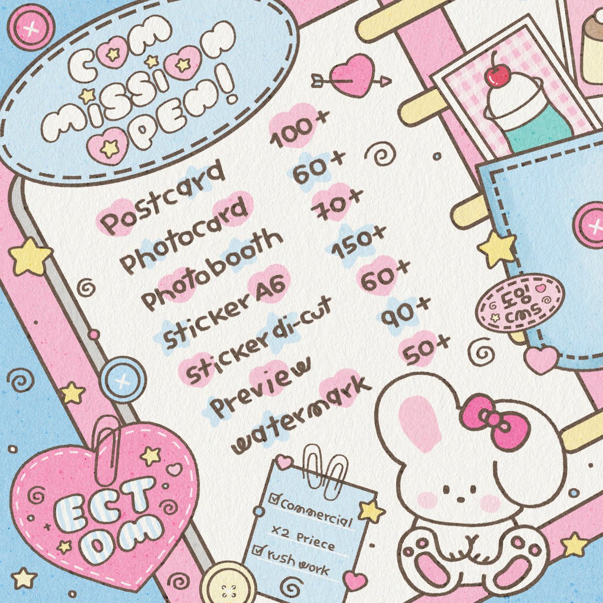 doingcms's tweet image. pls kindly rt ໒꒱★ ꩜ .ᐟ 

c♡mmission ♡pen!

 etc. Dm ᡣ ♡⋅ ̫⋅𓈒 ა  

꒰ #รับออกแบบ #รับออกแบบโปสเตอร์ #รับออกแบบโปสการ์ด #รับออกแบบgiveaway #รับออกแบบของแจก ꒱