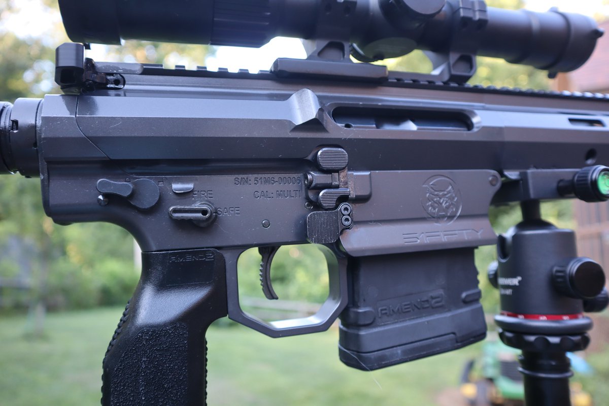 TheLibertyFirst's tweet image. This is the BRAND SPANKIN' NEW AR10 from 51Fifty Rifles and it's called "OVERWATCH". The very first AR10 with FULLY Ambidextrous Controls. This is NOT some jazzed-up mil-spec rifle...this is a brand new, ground up reimagining of what a rifle should be. It is engineered for…