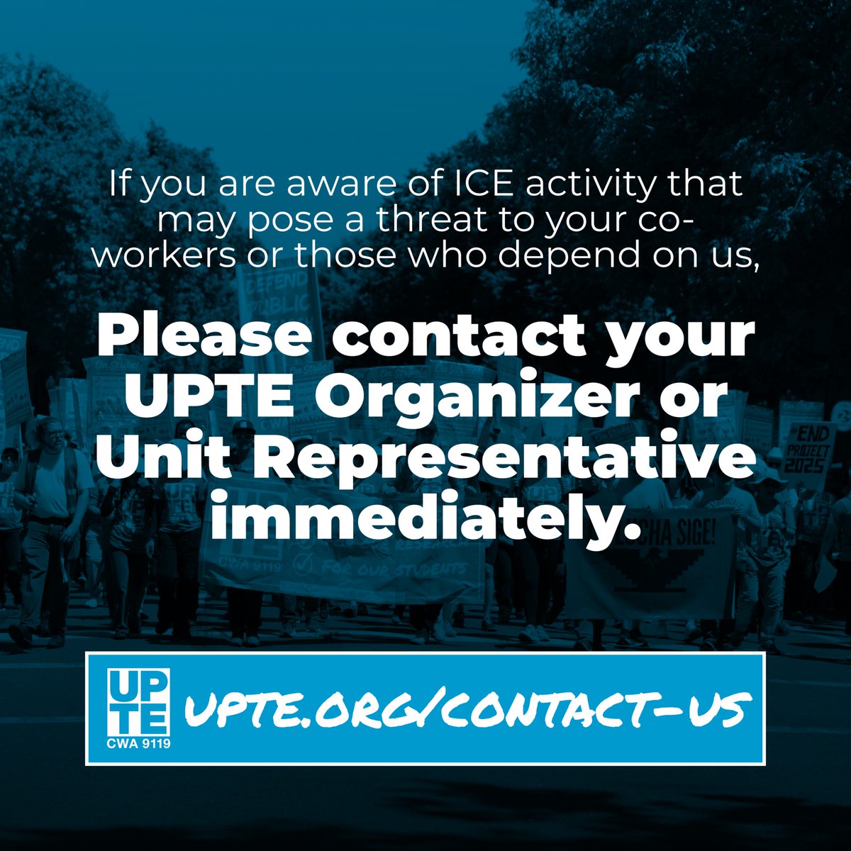 As ICE raids continue to threaten workers and our communities, we want to make sure you know your rights so that you can protect yourself, co-workers, friends, students, patients, and family. #UnionStrong #Union #1u #UnionPower