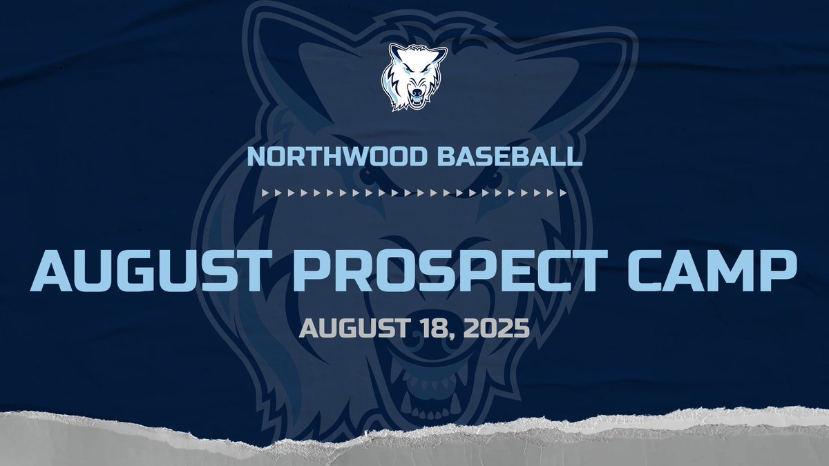❗️Save the Date❗️

Join us this summer at Gerace for our annual Northwood Baseball Prospect Camp! Registration is now open. 

Camp Details and Registration: northwoodbaseballcamps.totalcamps.com/shop/EVENT

#RollTimbys🐺
