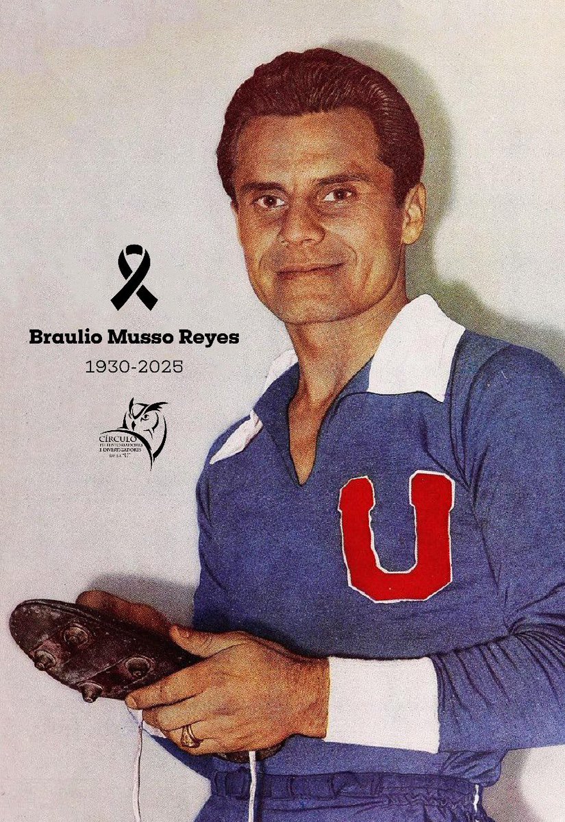 CHIdelaU's tweet photo. Lamentamos el fallecimiento de Braulio Musso, polifuncional jugador del Ballet Azul, y auténtico símbolo de la U. Jugó toda su carrera por el cuadro azul, y fue un partícipe de la Selección de 1962, 3º del Mundo. Nuestras condolencias a sus familiares.
Muchas gracias, Braulio. https://t.co/VrrXk4EKK0