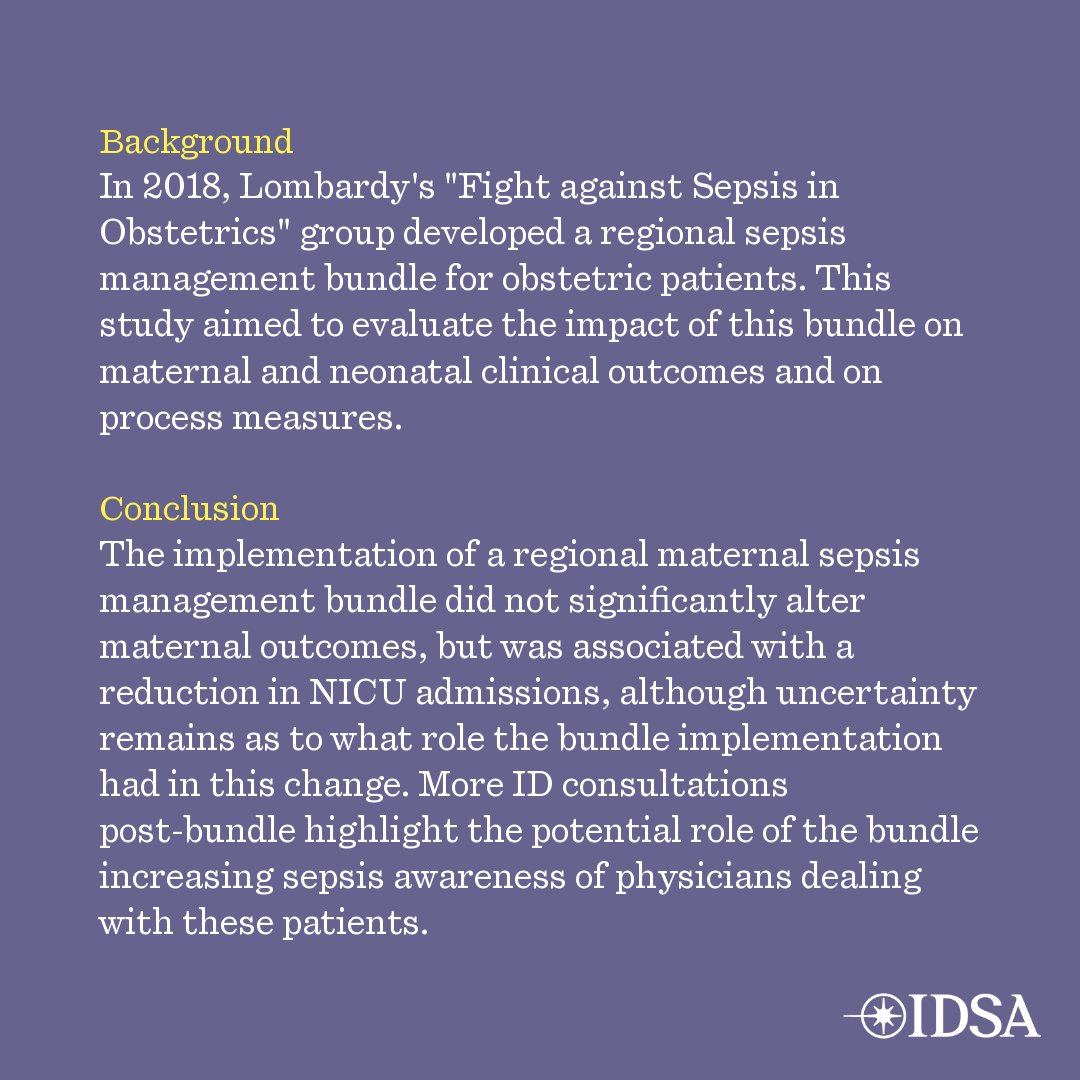 A multi-centre study in Northern Italy to evaluate the impact of a Sepsis bundle in Obstetric Settings: the SOS study

✅ Just Accepted
🔗 bit.ly/3ZBd6Ze