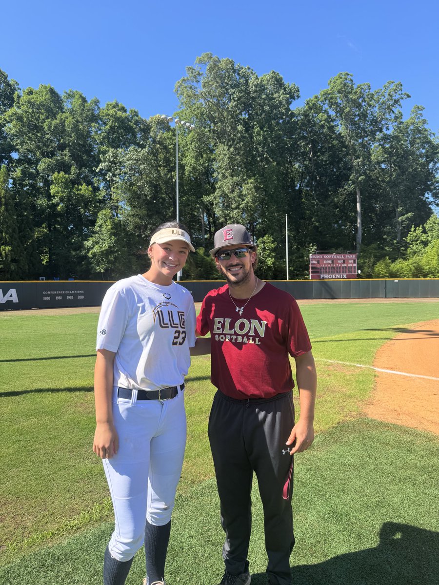 mollypardue09's tweet photo. Had so much fun these past two days at @ElonSoftball camp! Thank you to coach @CoachSophDevesa, @CarleyDavis22 , Coach Bocock, and Coach Lynch! Had a great time and I can’t wait to be back! 
@Org_LLG @LLGRoberts16u #ileap https://t.co/BmbiXKmJCy