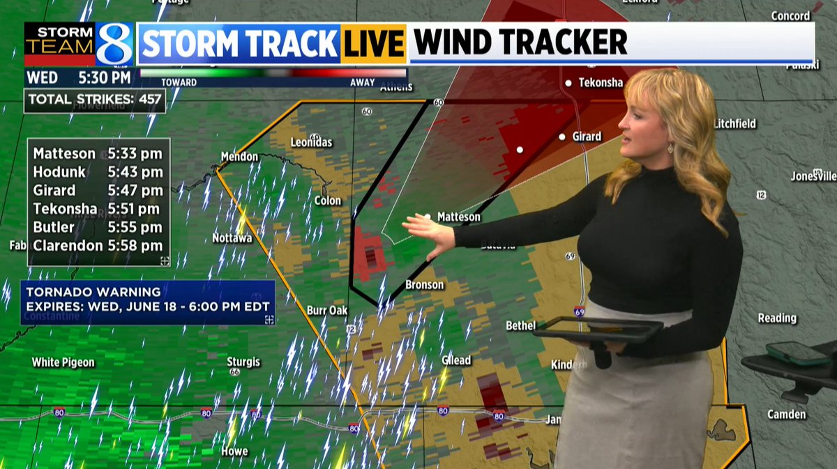 Nick Ponton (@nick_ponton) on Twitter photo St Joseph County Central Dispatch is taking calls about a wall cloud with rotation near Colon and sirens were set off but Sheriff's Deputies near the area and fire fighters say they're not seeing anything.
<a href="/ellenbacca/">Ellen Bacca</a> is on TV right now talking about rotation in the area St Joseph County Central Dispatch is taking calls about a wall cloud with rotation near Colon and sirens were set off but Sheriff's Deputies near the area and fire fighters say they're not seeing anything.
<a href="/ellenbacca/">Ellen Bacca</a> is on TV right now talking about rotation in the area