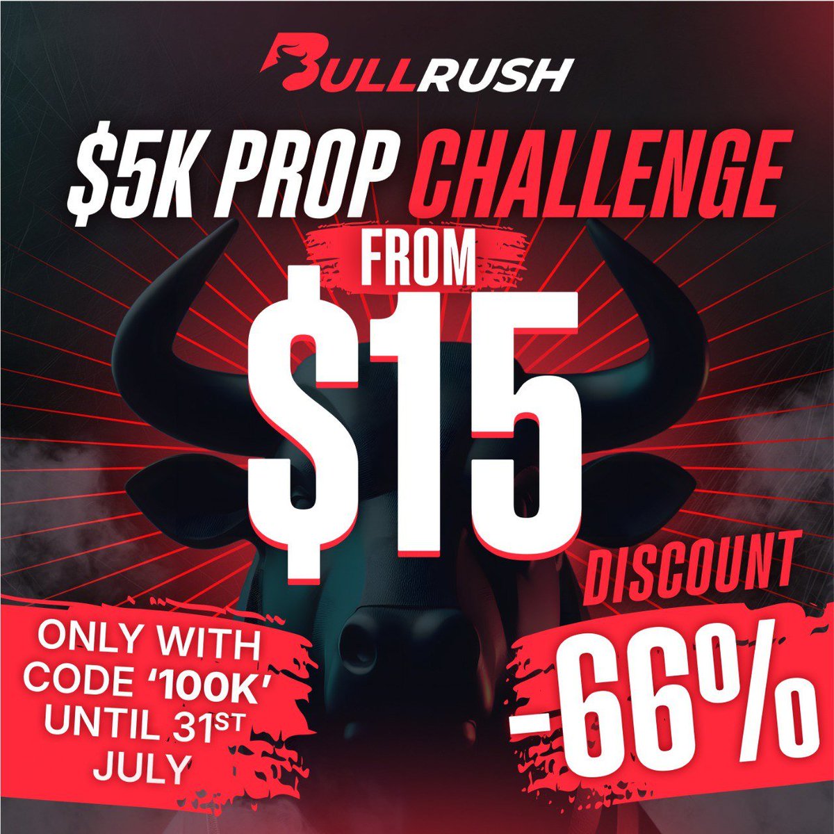 Trent_Hoerr's tweet image. If you have been on the fence about taking the BullRush A-book Prop Trading Challenge this is your chance.

#propfirm #PropTrading  #bullrush