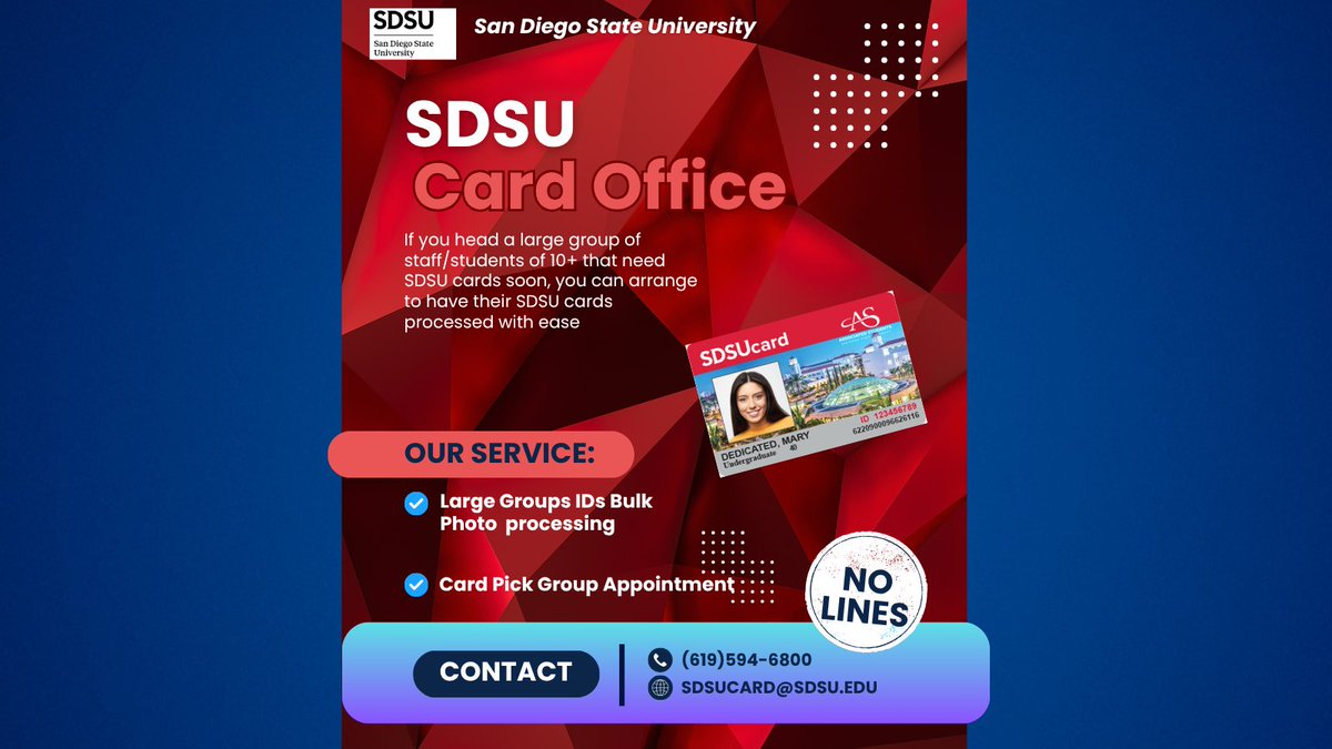 SDSUcard Office (@sdsucard) on Twitter photo 