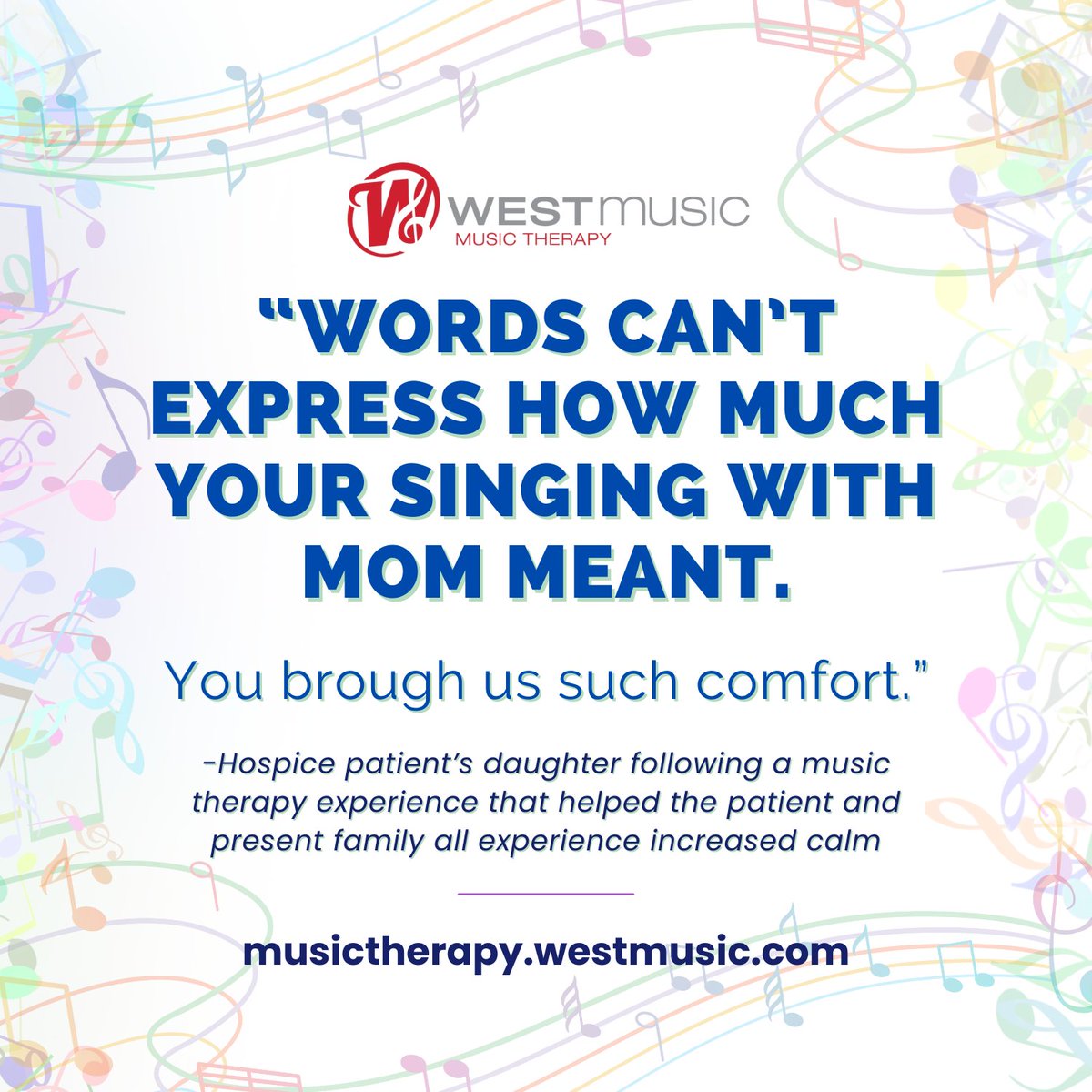Music therapy can be a meaningful experience in end-of-life care, where it can support both patients and their family members. #MusicTherapy musictherapy.westmusic.com