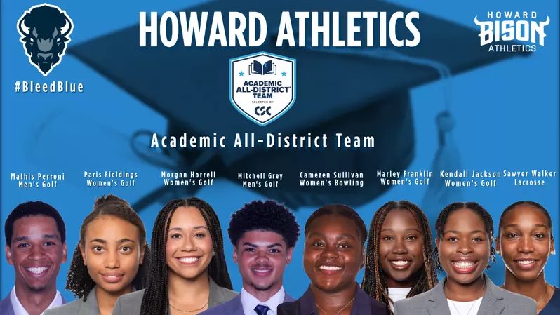 HUBisonSports's tweet image. ⛳️ 🎳 🥍 | Eight Bison Named to CSC At-Large Academic All-District Team
hubison.com/news/2025/6/17…
