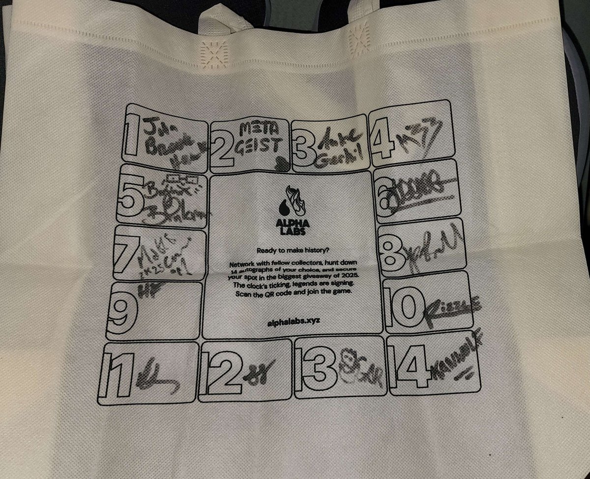 DragoNate (@dragonateyt) on Twitter photo I'm on the hunt for autographs at @NFCSummit with <a href="/alphalabs_xyz/">Alpha Labs</a> ! Collected all 14 signatures hoping to win a dream trip. 🤘 #Alphaglyph I'm on the hunt for autographs at @NFCSummit with <a href="/alphalabs_xyz/">Alpha Labs</a> ! Collected all 14 signatures hoping to win a dream trip. 🤘 #Alphaglyph