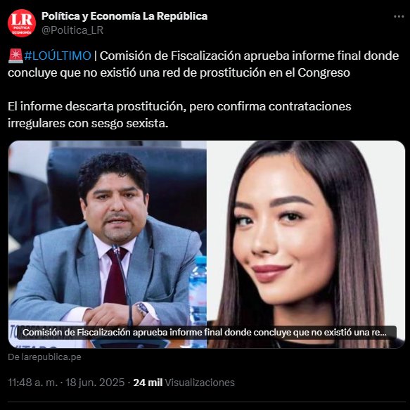 Ah, ya. O sea, a Andrea Vidal la acribillaron por gusto.

Alguien en el Congreso cree que, silenciada la principal testigo, se salió con la suya: congresistas juzgarán entre congresistas que no hay congresistas culpables.
¿Hay algún peruano que no crea que nos toman por idiotas?