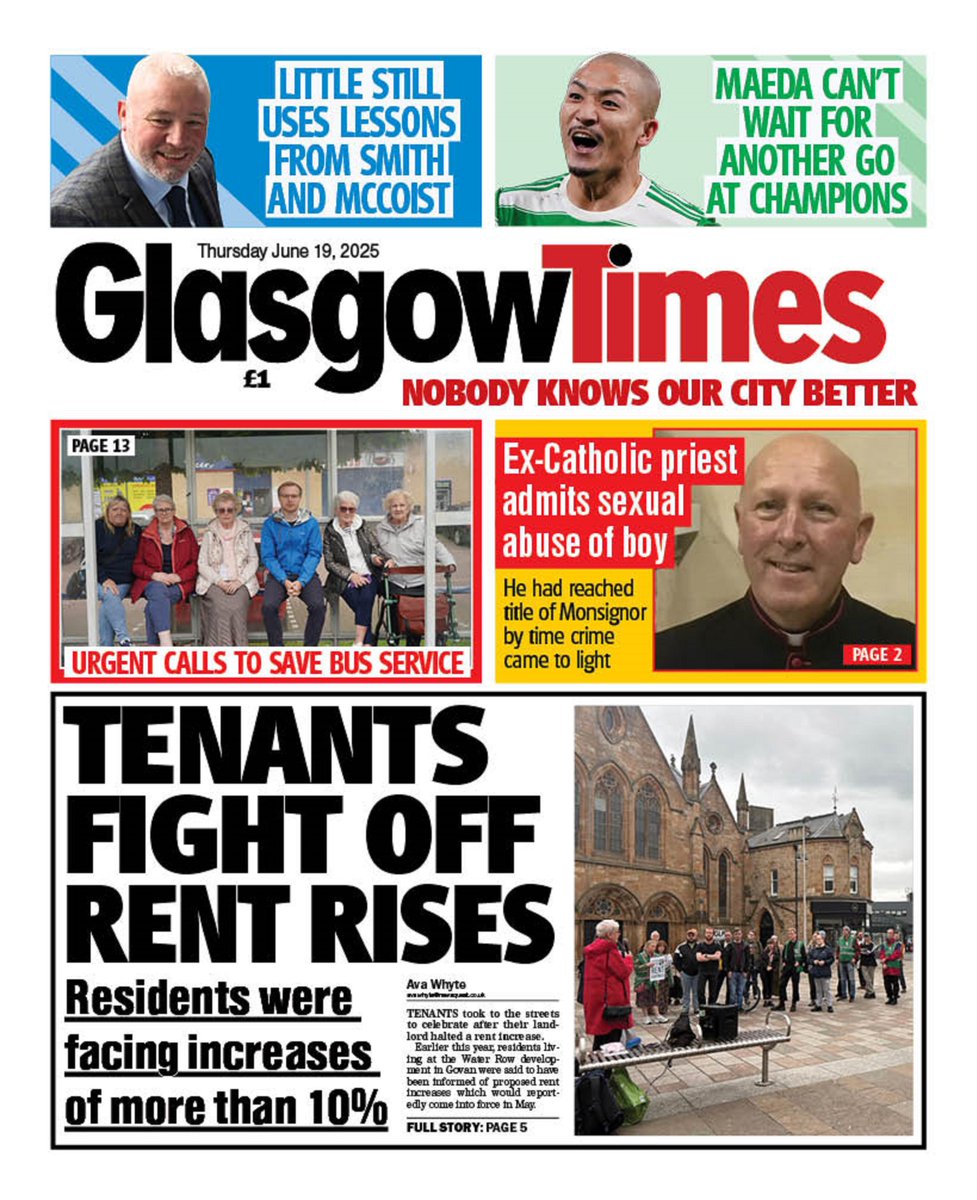 AndyGibsonTV's tweet image. "TENANTS FIGHT OFF RENT RISES"
Full Story: t.ly/IBBqn

@AWhyte2_ for @Glasgow_Times.

Tenants of the #WaterRow in #Govan took to the streets of #Glasgow to celebrate after their landlord halted a rent increase.

#GlasgowTimes
#TomorrowsPapersToday
#IBPAPERS