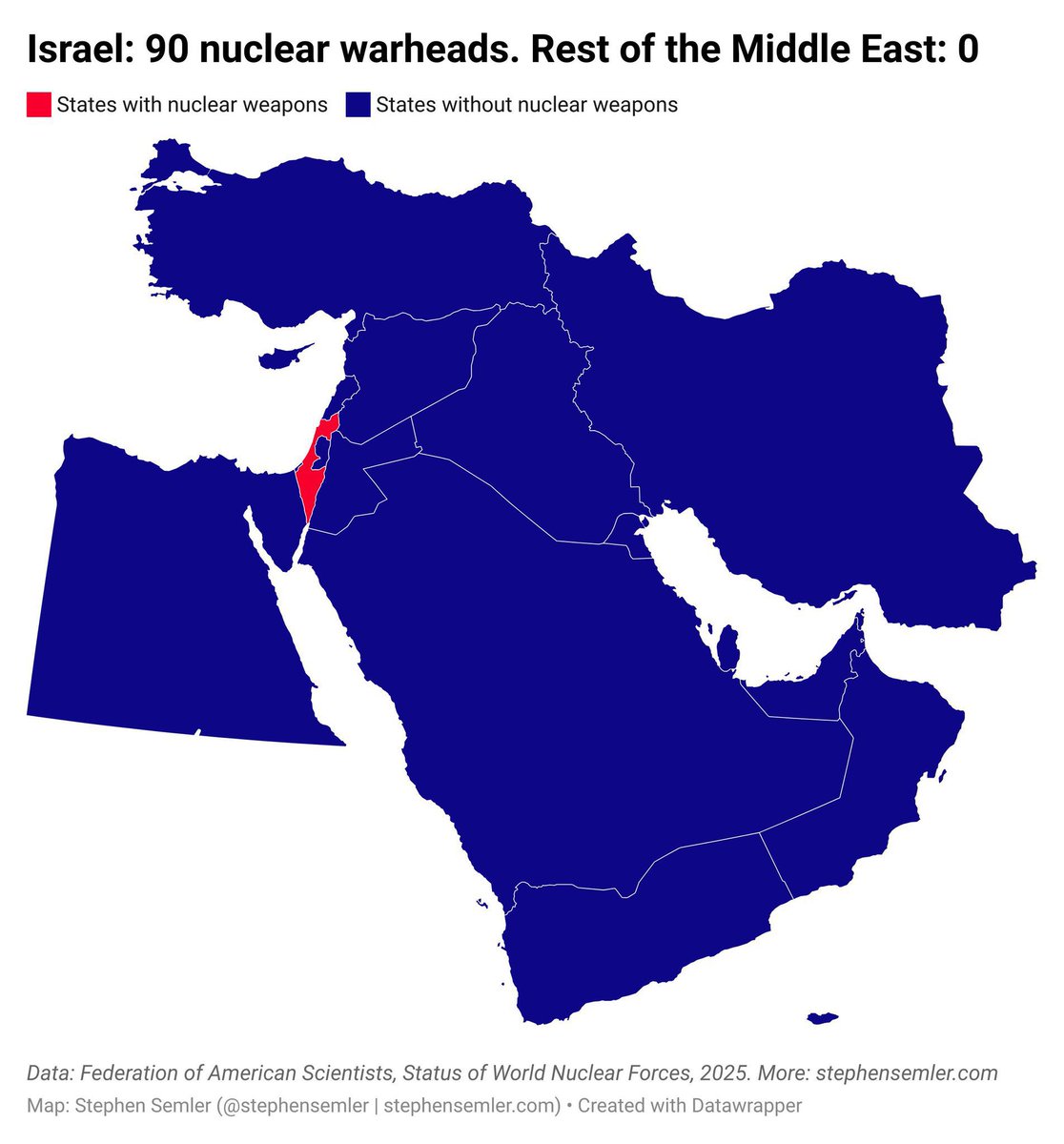 DillyHussain88's tweet photo. Israel feels “threatened” by its neighbours. https://t.co/o7kpujwz90