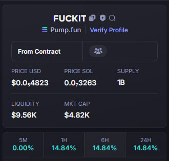 jazzy_mik's tweet photo. $fuckit / $SOL
CA : HvmqCbof48w5sSqLog7aRm4QWStgux2icRd6HAnipump
Done: X 10
This call we had in my channel
TG Channel Call :https://t.co/VIGikSbk5E

#SOL #MEMECoin #TurboXBot #TurboXTradingBot #TurboX https://t.co/CLoAiiyG2U