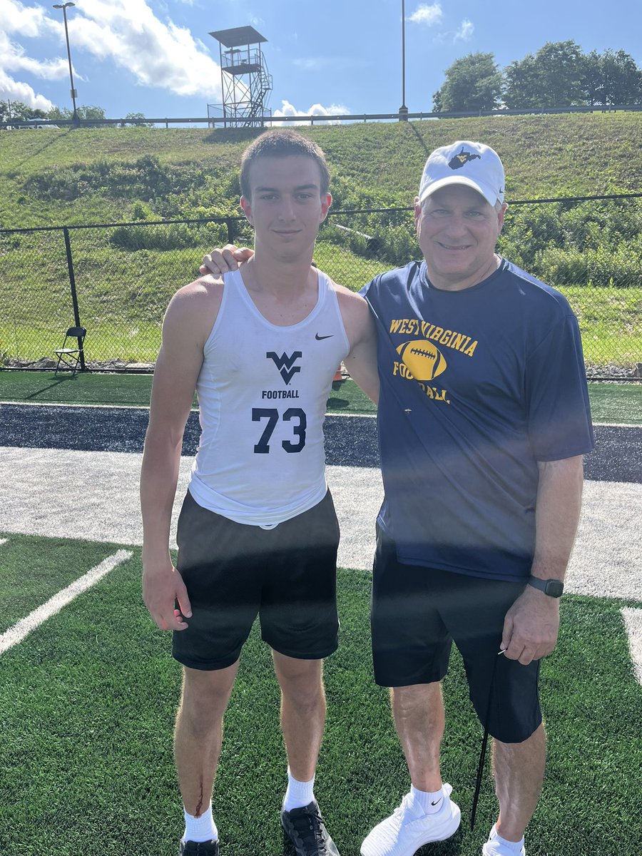 Had a great time competing today at the <a href="/WVUfootball/">West Virginia Football</a> camp! Thanks to <a href="/RealCoachRod/">Rich Rodriguez</a>,<a href="/NYSEandeasy/">Michael Nysewander</a>, and <a href="/CoachJCasteel/">Jeff Casteel</a> for the opportunity to learn, compete, and develop!
#hardedge

<a href="/_coach_noonan_/">Coach Noonan</a> 
<a href="/KettleRunFB/">Kettle Run Football</a>