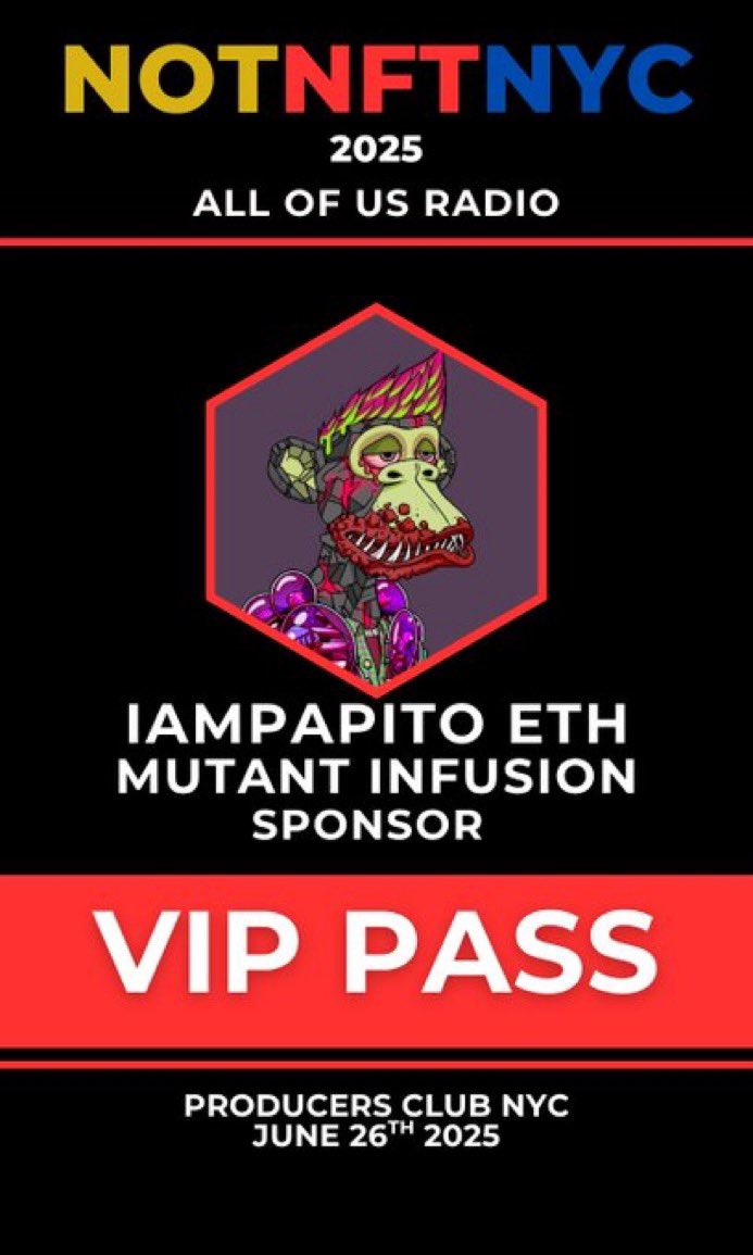 Who’s attending <a href="/NOTNFTNYC/">NOT NFT NYC 📍</a> 👇🏼