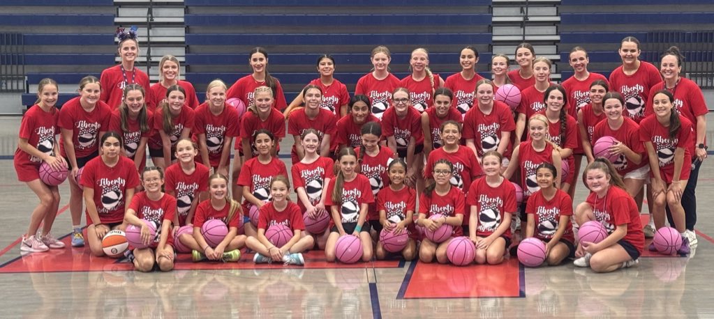 Morning and afternoon sessions killed it! Lady Patriot basketball is growing far and wide. Love teaching them the game, and love sharing our love for Liberty!
