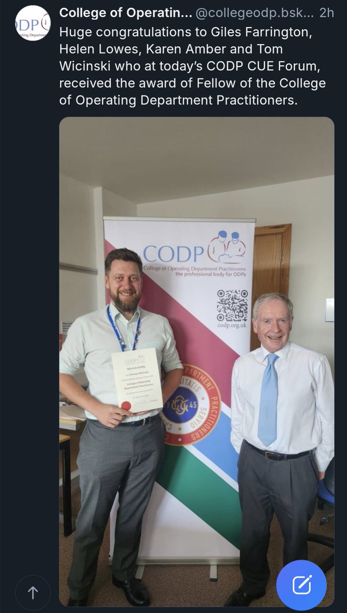 Bill Kilvington 💙 FCODP, FRCA tweet media