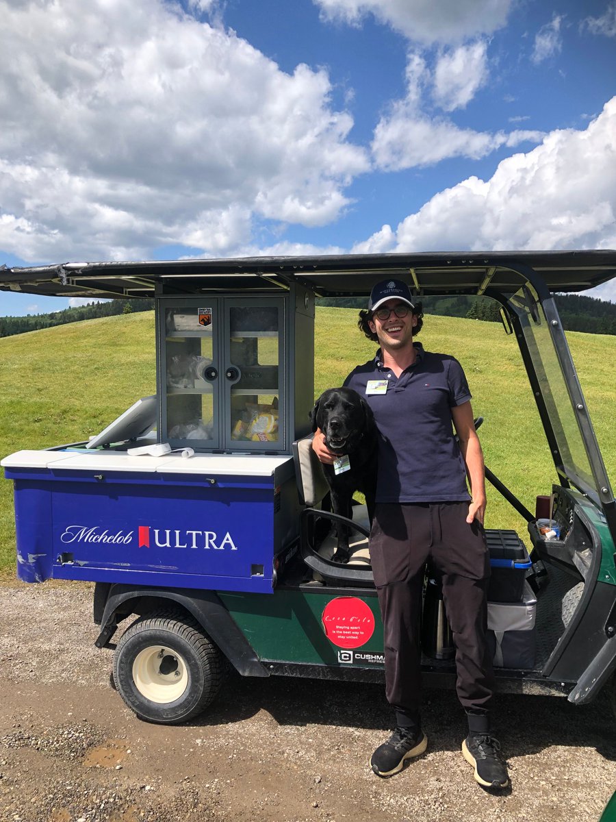 Two of our top notch employees, Sylvia (dog) with Max (human) 😄