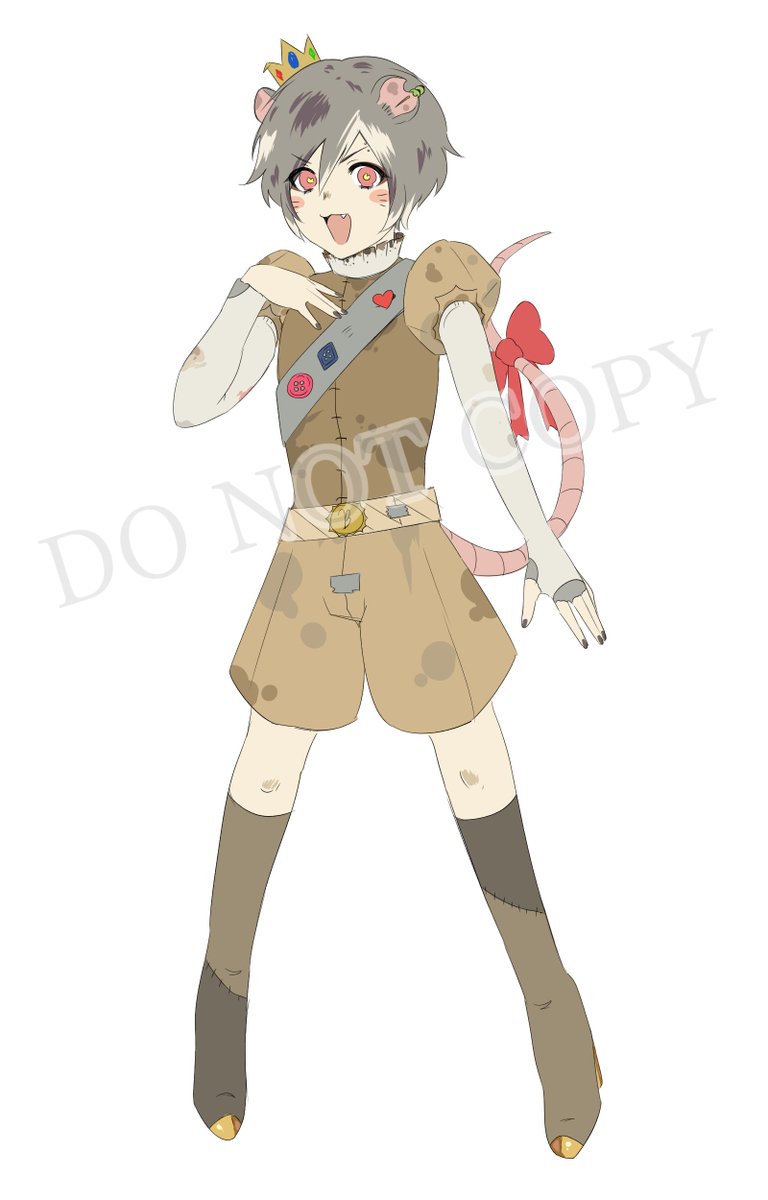 ashes2orlando's tweet image. androgynous trashy rat king design for sale - can be female, male, or nonbinary ($45 USD) dm for inquiries!

#Vtuber #art #anime