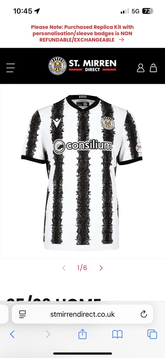 Understand this top will split opinion, but there is only so much that can be done with black and white stripes. 

It’s certainly growing on me the more I look at it and the badge detail is brilliant!

All that matters is we support the team wearing it 💪🏻