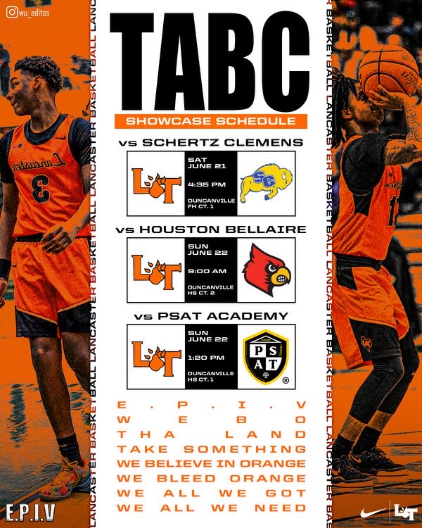 T. A. B. C Schedule
