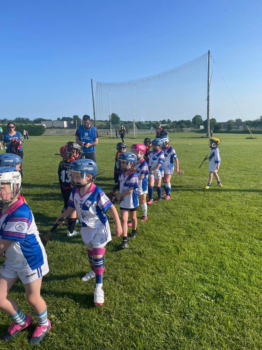 Our under 8 girls played their latest go games blitz at a Mediterranean - like Bagenalstown. Our girls competed brilliantly fielding two teams against Muine Bheag, MLR and Kildavin Clonegal.
Well done one and all 👍