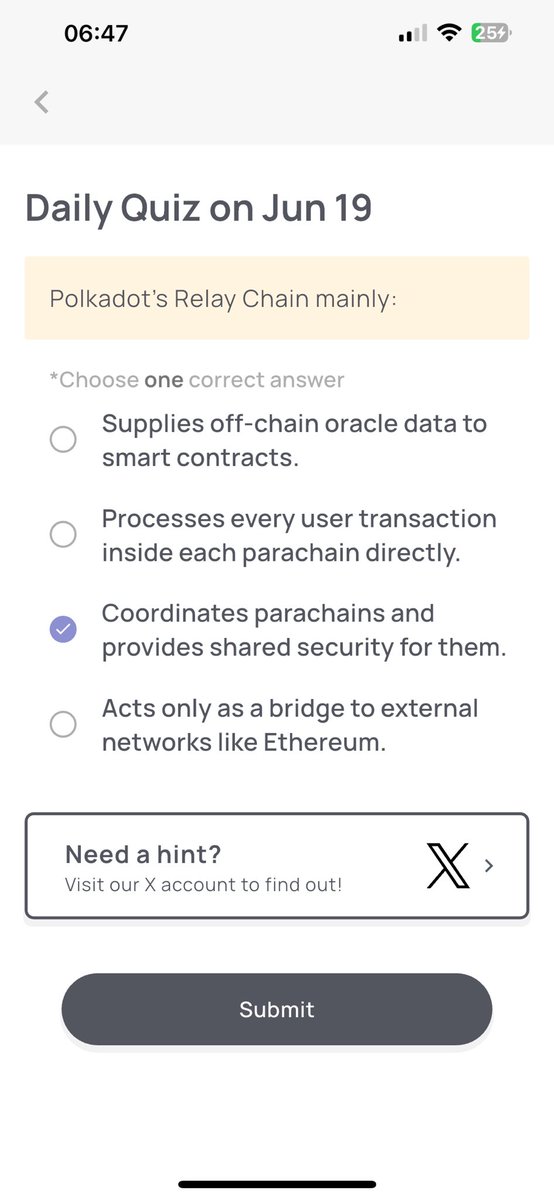 aecssm's tweet photo. Xeana wallet quiz answer jun 19
Answer: C https://t.co/rlEVB8tFIk