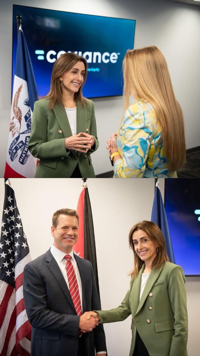 AmbKawar's tweet image. Wonderful to attend today’s event at @Coviance focused on advancing Jordan-Iowa economic and tech collaboration. Special thanks to CEO @OmarQJordan for hosting us, and to @DebiDurham (Director of both @BusinessIOWA and @IowaFinance) for bringing together such a strong network of…