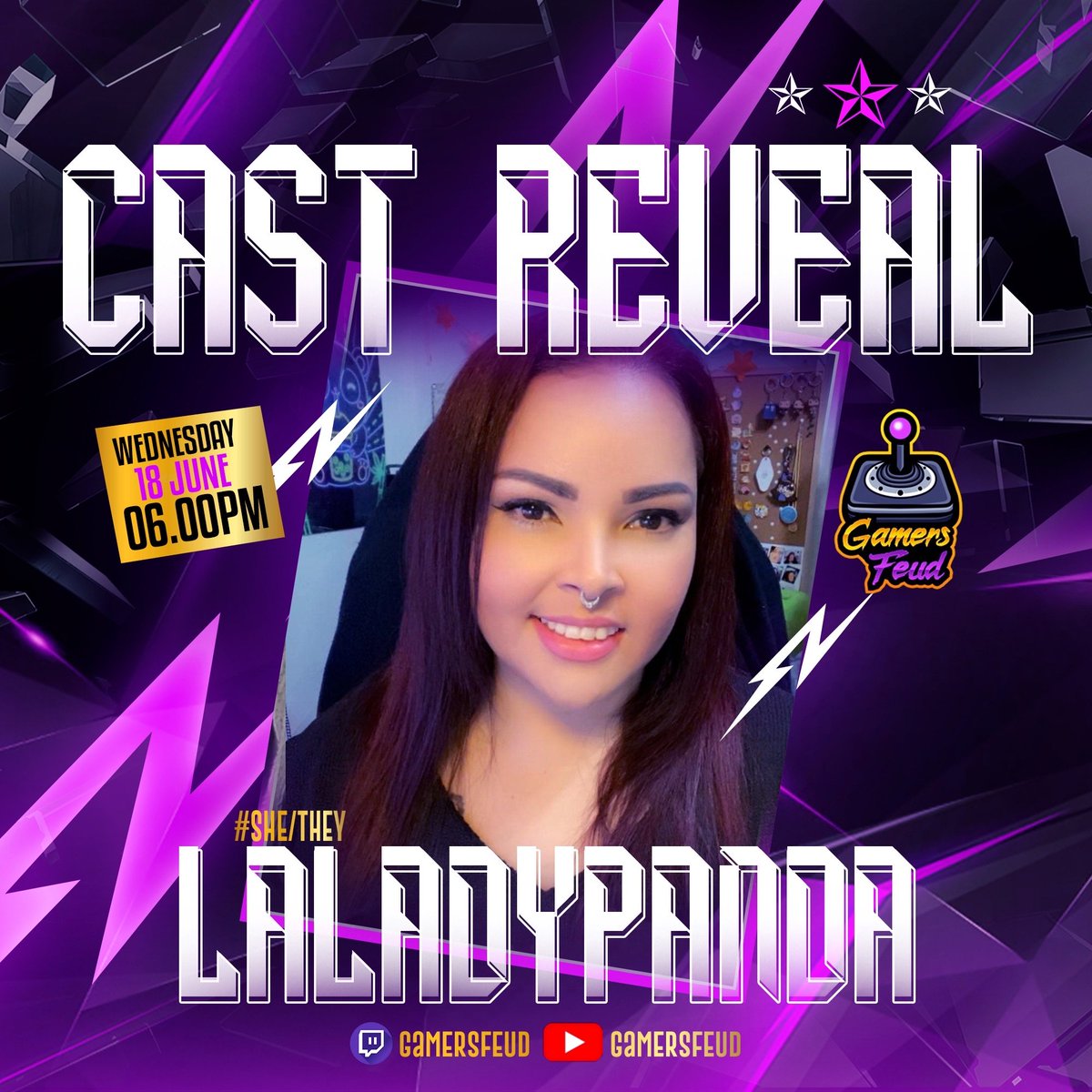 Come cheer me on as I rip through some Horror Trivia on <a href="/GamersFeud/">Gamers Feud @ GCX 🏝️</a> !!

TTV/GamersFeud